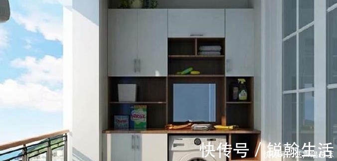 地柜|为什么有钱人家阳台不装吊柜头次见这种设计，实用又方便！