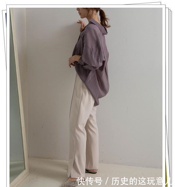 棕色 紫色上衣现在也很时髦，轻松完成秋季的优雅穿搭！
