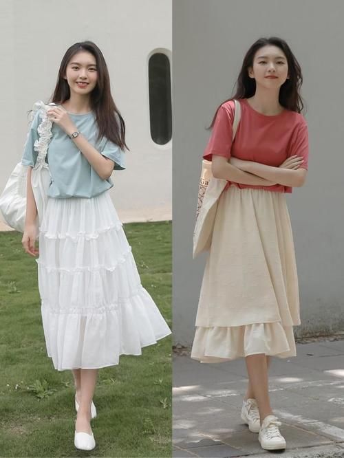 中性|立秋，“半身长裙”的正确打开方式：搭配这几件上衣