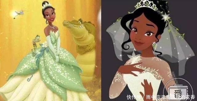 当这五位迪士尼公主穿上婚纱,花木兰中国味十足,艾莎依然最美!