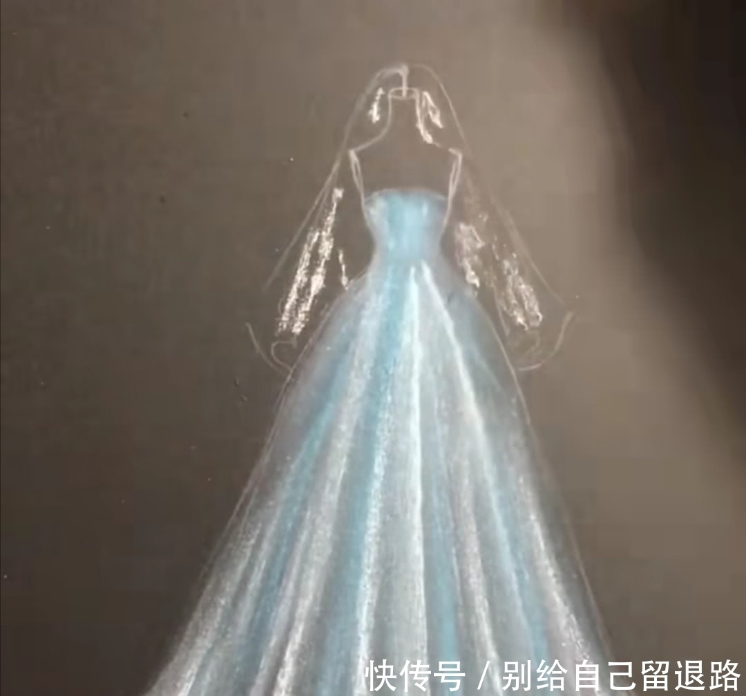 美术生教你简单画“婚纱”，眼睛都学会了，手还不赶紧跟上！