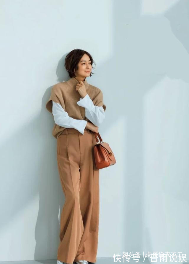 西装 日本高人气博主太会穿,50出头依旧优雅高级,早秋穿搭圈粉无数