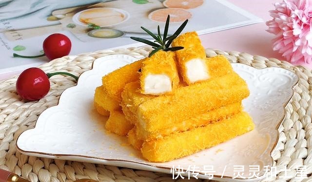 面包糠|用牛奶做小零食，加入淀粉炸，营养价值高又好吃！