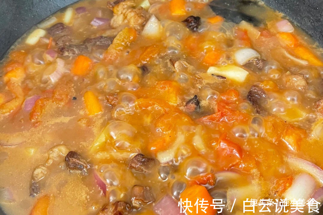炖牛肉软烂不柴，全靠多加“2料”！肉味香浓酥软，营养又滋补！