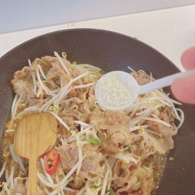 豆瓣酱|说起家常菜，肥牛炒豆芽不能少