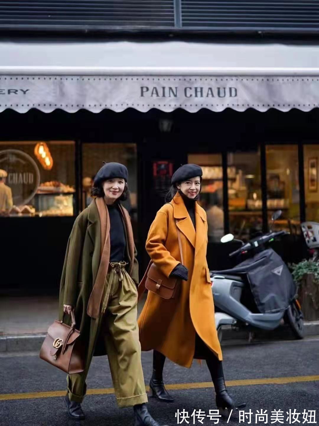 大衣|60岁女人会不会穿“大衣”,区别在这4点,穿对了高级又体面