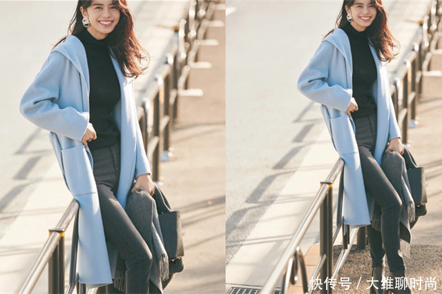 大衣如何搭配，别错过日系轻熟风，简约大气又提升品位