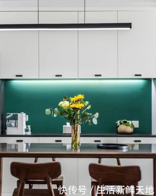 工作台|120㎡混搭风大两居,属于一家三口的自然安静森系小屋~!