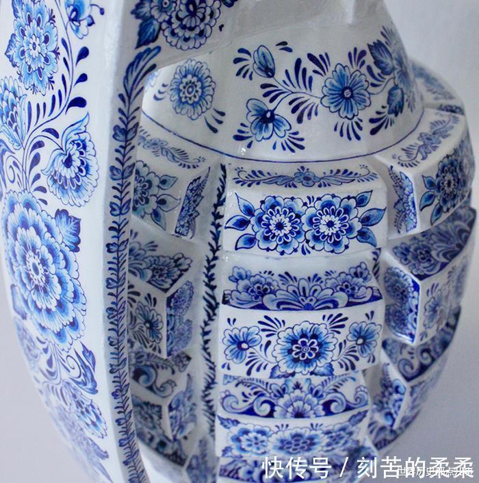 大开眼界法国女艺术家用青花瓷制作武器,表达女性内心的愤怒