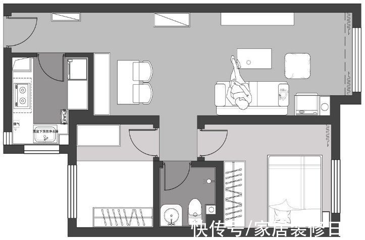 鞋柜|60后大叔的养老房，花6万简装70㎡的小两房，简洁清爽住起来顺心