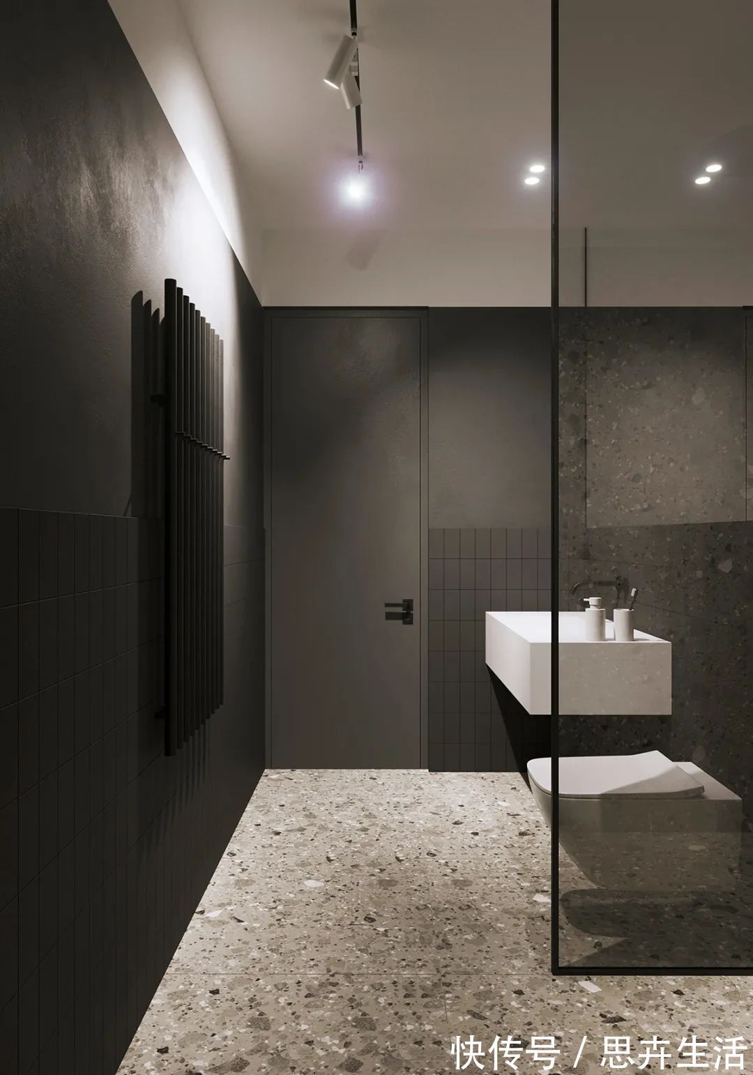 墙面|140㎡现代极简，大胆撞色设计，简约清新布置，年轻人的高级感