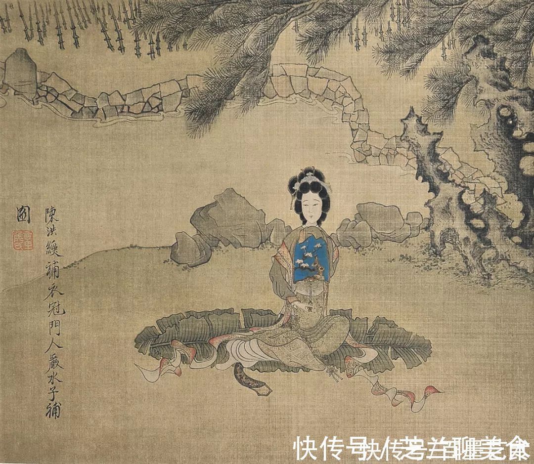 痛饮读骚图|画中狂士，兼得于亦剑亦箫之美——明代画家陈洪绶