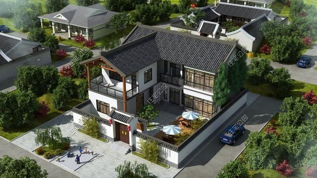 小院|农村盖小院，我只服这5套中式别墅，最低20万你盖不