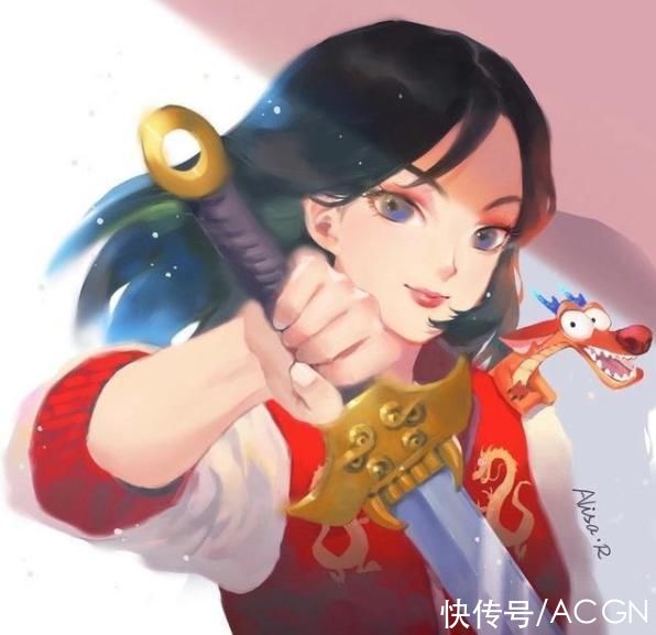 同人|在同人大佬笔下，迪士尼公主变成熟画风，还有了精致的妆容