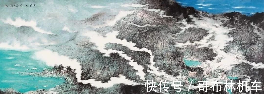 山水画!他画里是梦幻般的意境,是空旷的天地之宇|刘明山水画