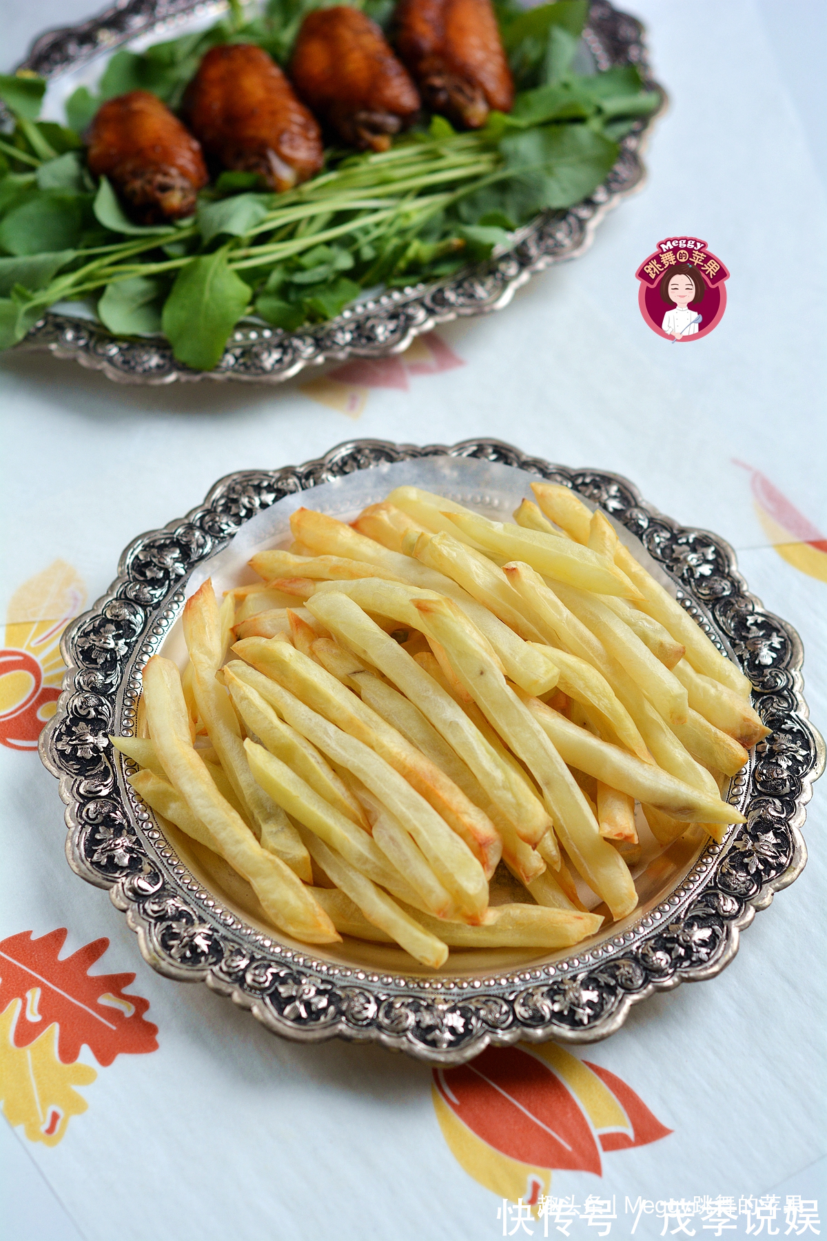 薯条|谁还不是个孩子烤一锅鸡翅和薯条解解馋,不用一滴油健康好吃