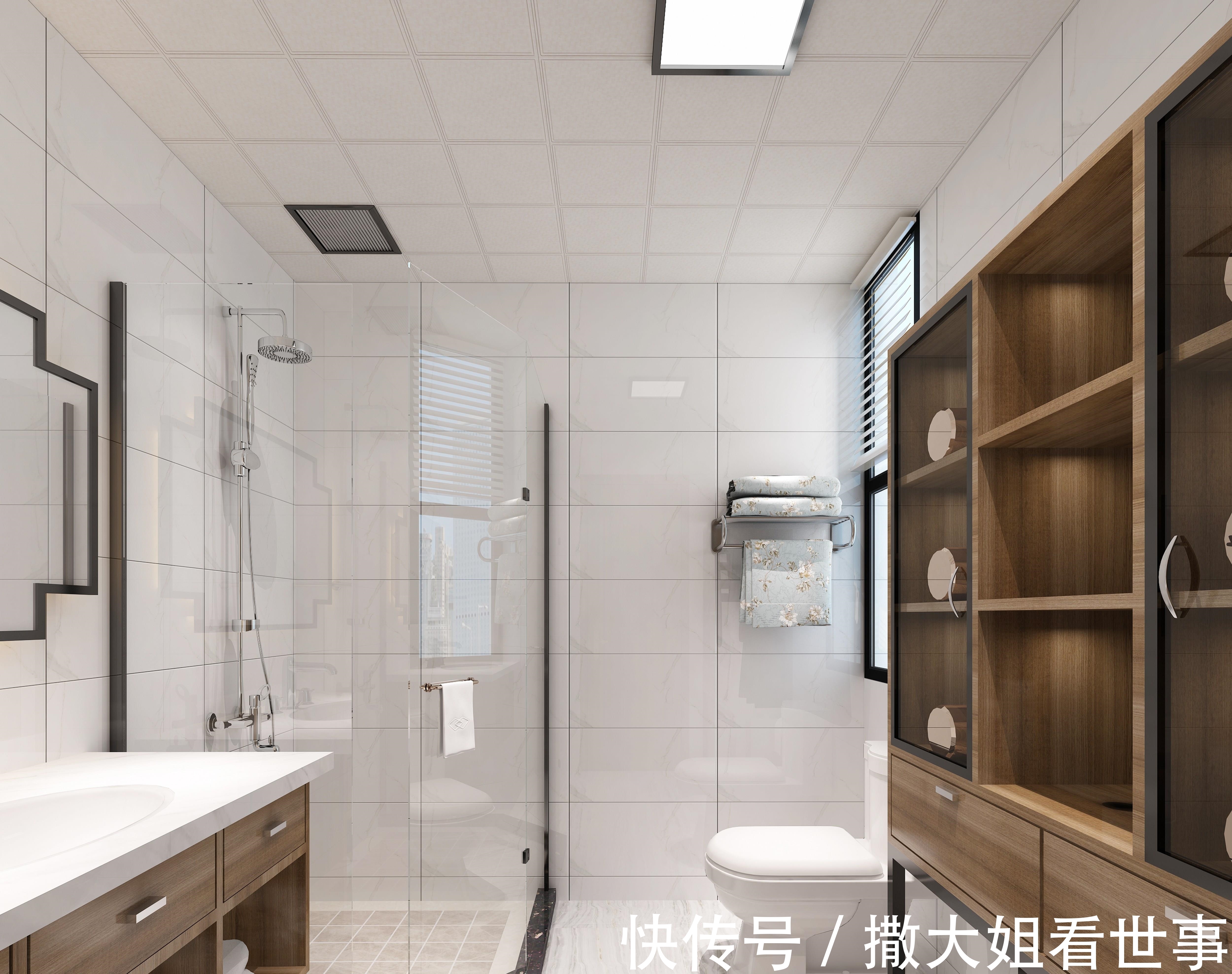 玻璃门|现在装浴帘太落后了,土里土气的!聪明人都装这种淋浴房,好看!