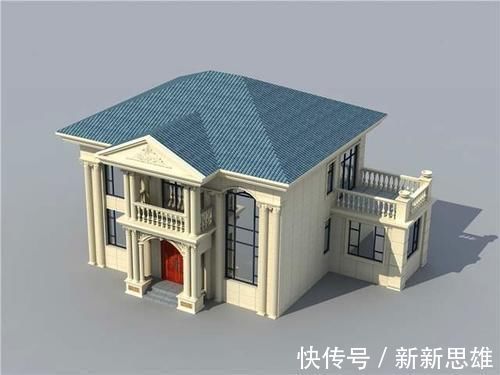 占地面积|二层别墅带小配房设计图，接地气的乡村别墅，这样的户型谁不爱？