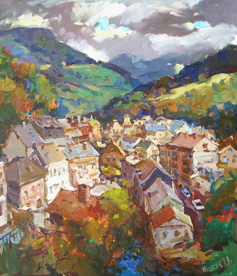 米沙金!俄罗斯画家米沙金的风景油画,美的不要不要的!