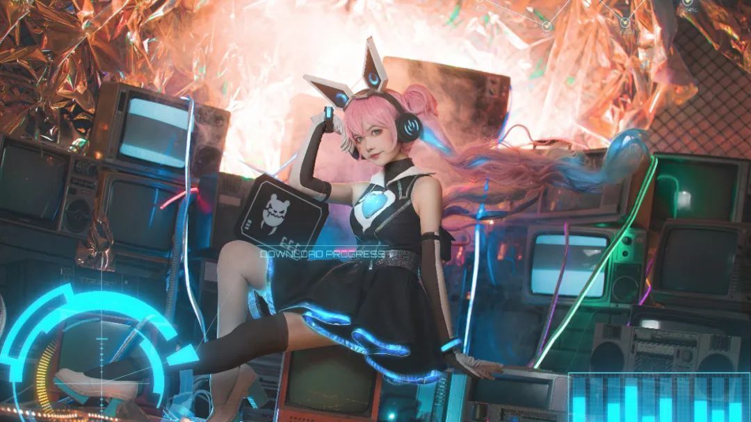 心灵骇客|cos:王者荣耀安琪拉-心灵骇客cos正片@北原美呆