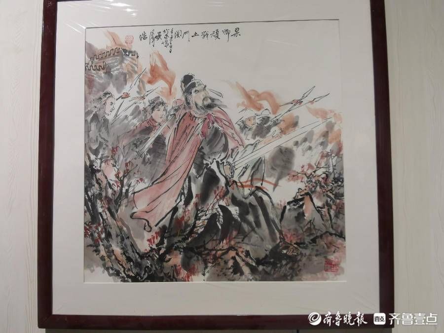 祭侄稿@“颜鲁公——吴泽浩画展”首展德州开幕，展出70余幅作品