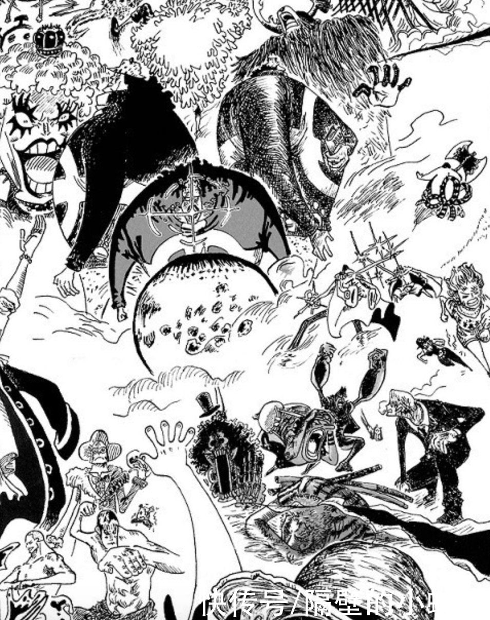 顶上战争|海贼王：一张图概括“顶上战争”，场面太壮观，C位是黑胡子