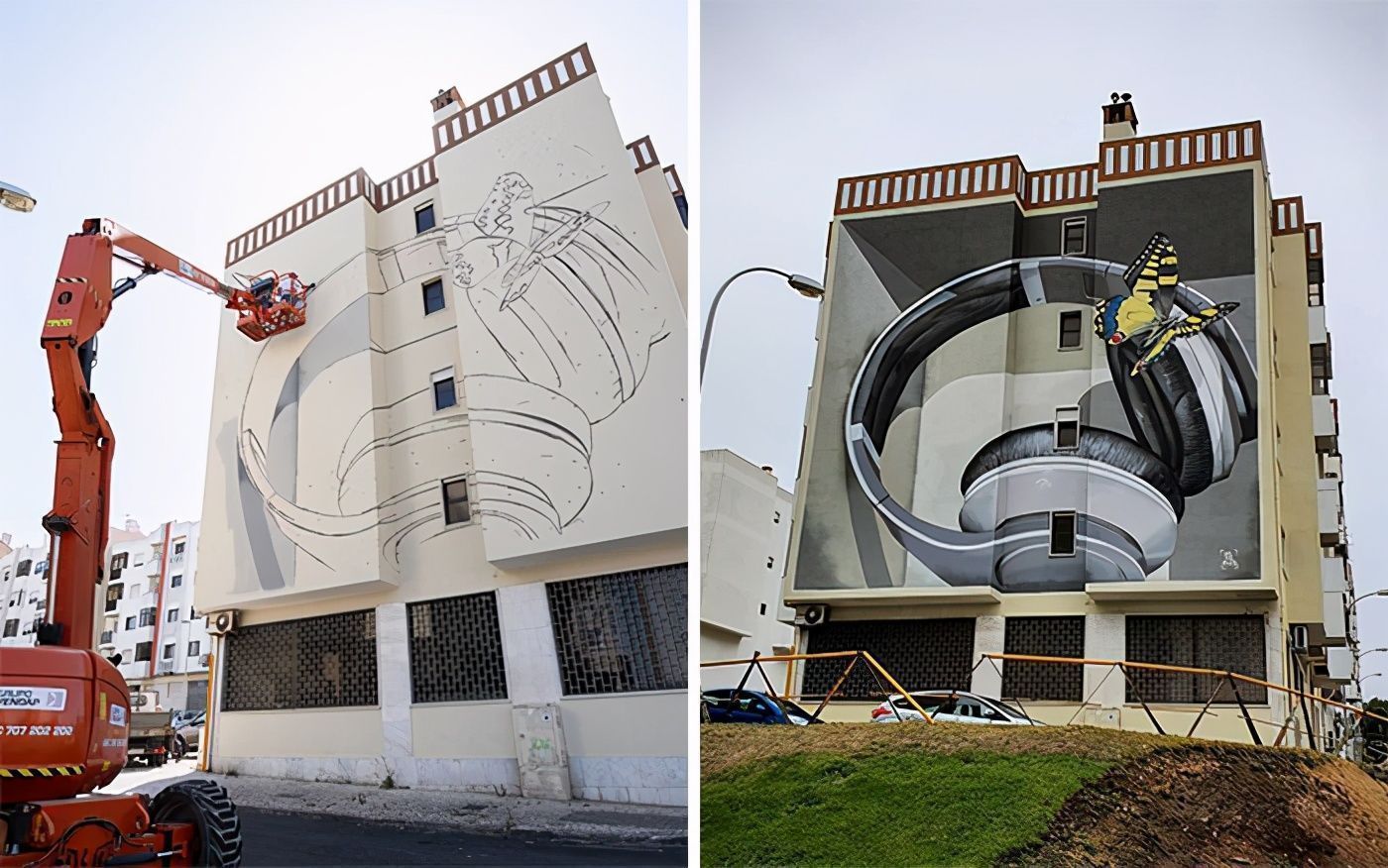 清真假#18张令人惊叹的裸眼3D画,一面墙凭空消失,狗都分不清真假一直叫