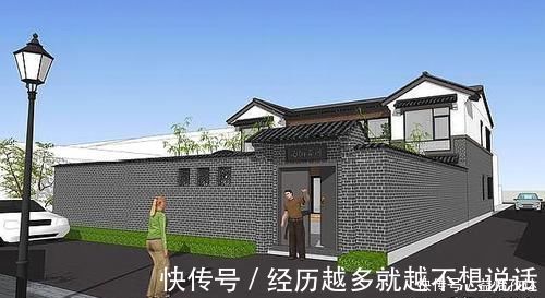 中式|为了孝敬父母，他拆掉300㎡祖宅，自建中式别墅，效果图太美了