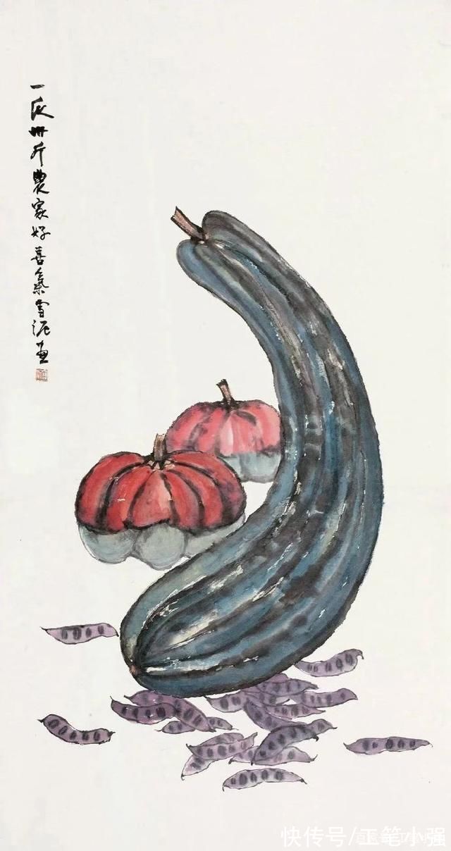 孙雪@淡雅秀逸，雅俗共赏。孙雪泥蔬果欣赏