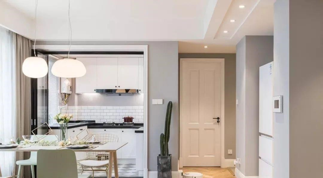 小户型|89㎡北欧风小户型,低调灰+白色+原木色设计,打造温馨小家