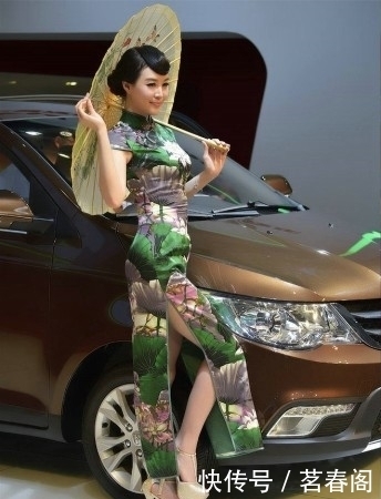 旗袍|时尚旗袍高跟鞋妹子车模身材优美撩人