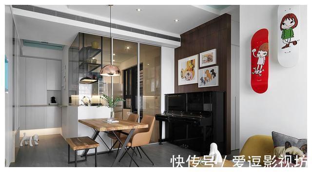 电视柜|她家70㎡,看似简单,却透着艺术家的精致范,小空间的变身术!