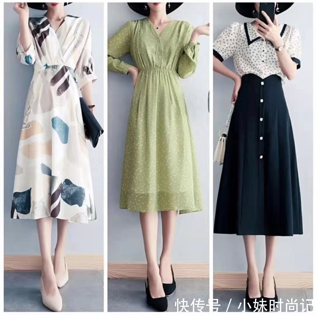 穿衣|“印花裙”优雅有品味，这几套照着穿很减龄
