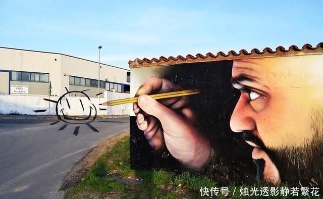 街头艺术|一组3D街头艺术照有多少司机看到要踩刹车,比红绿灯还管用