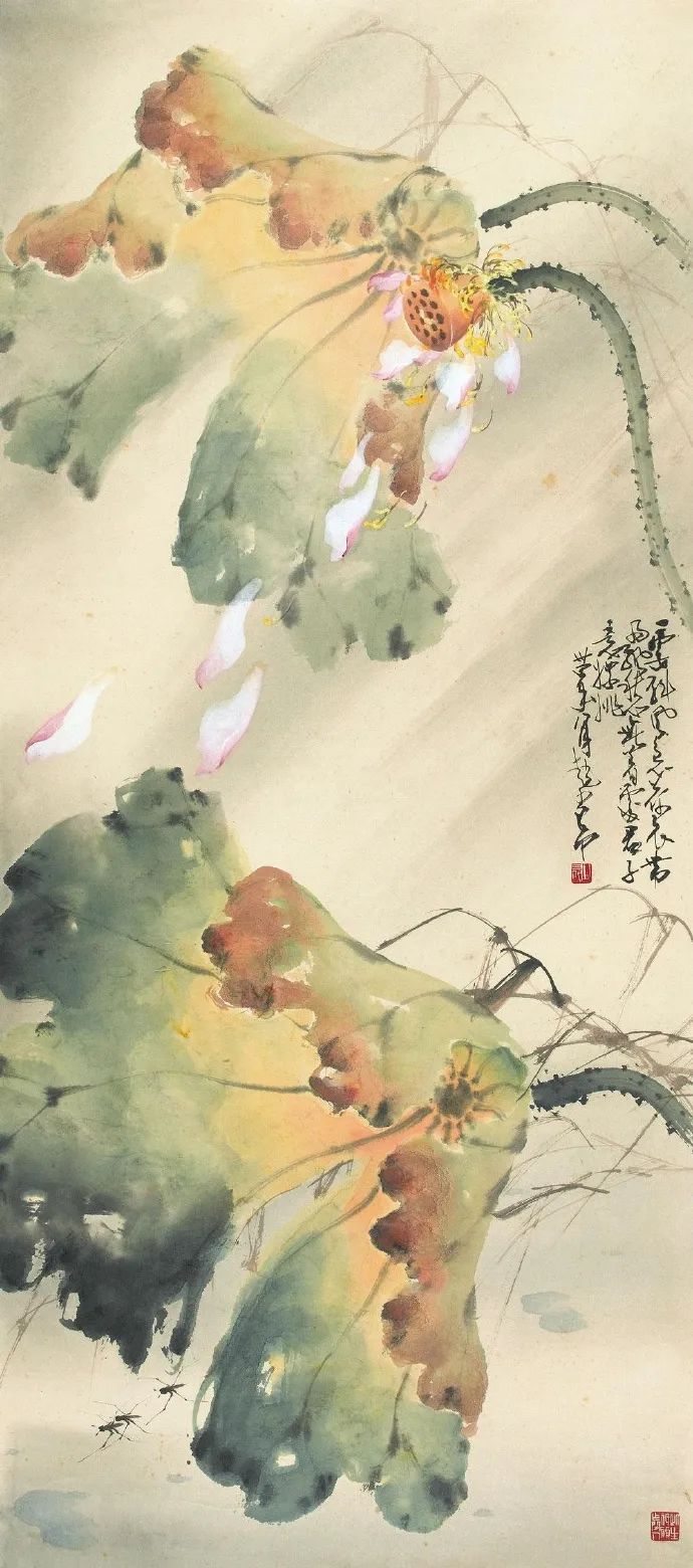 岭南画派|秋日荷塘,惊艳了你的视觉