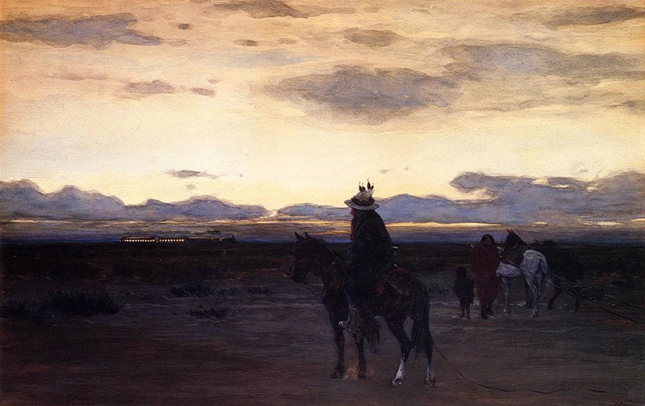 美国#美国画家亨利法尼专注于描绘美洲印第安人和记录印第安文化