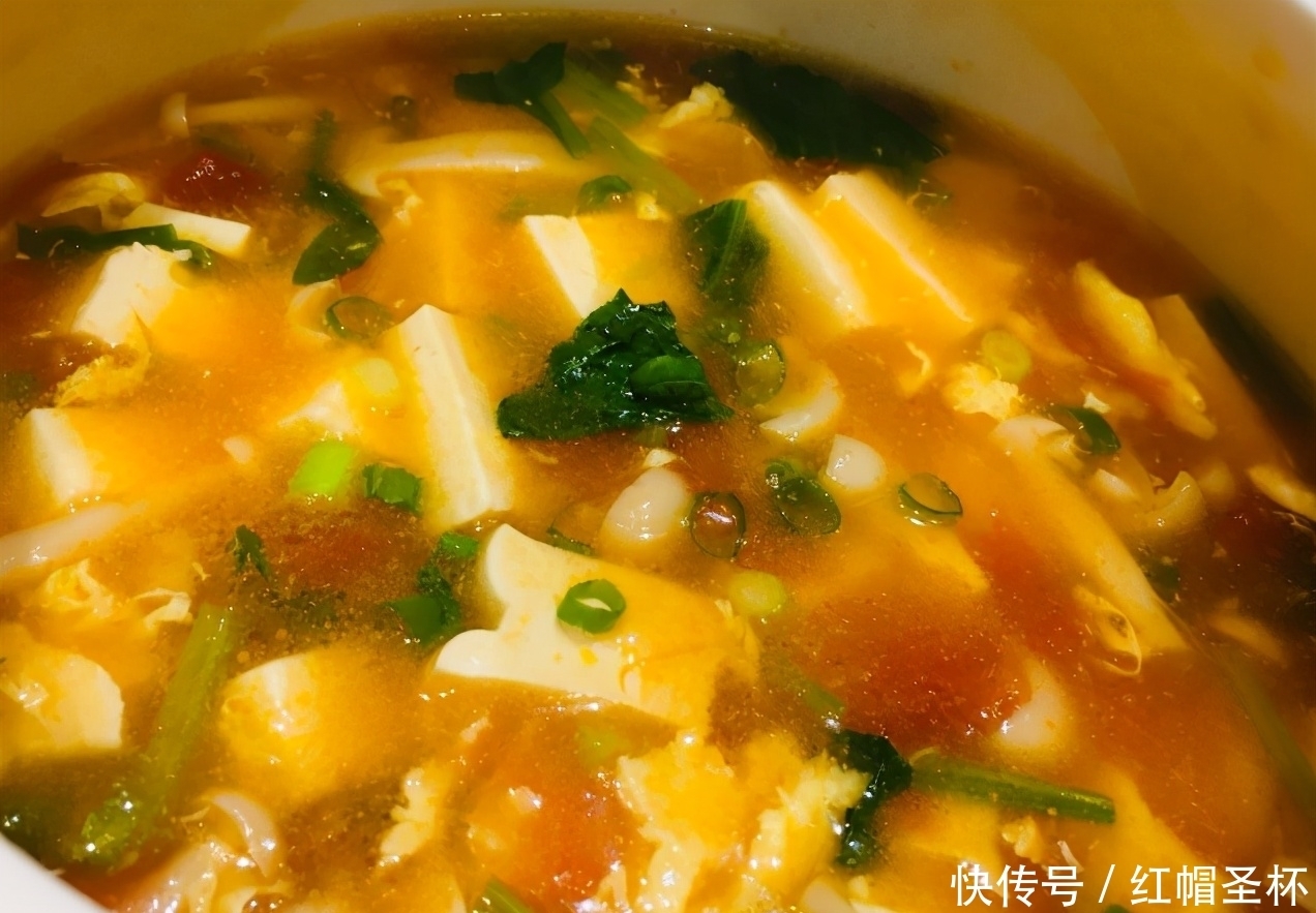 爱喝|好喝不长胖,鸡蛋豆腐汤,巨滑嫩鲜美,做法超简单,超爱喝