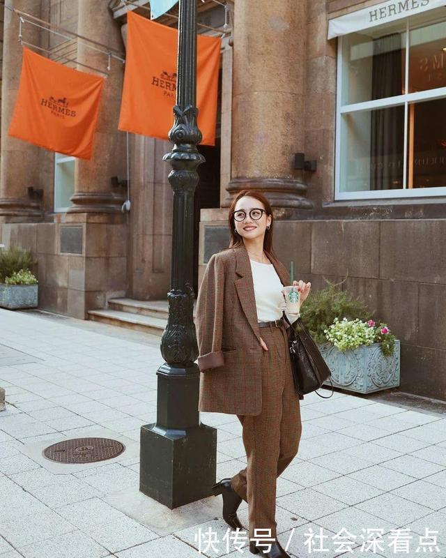 真服|小个子怎么穿仅155cm的她穿出了170的身高,这气场真服