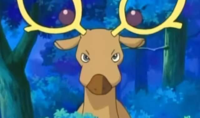 动画|《宝可梦》在游戏中弱得不行的惊角鹿,动画中却出奇得厉害?