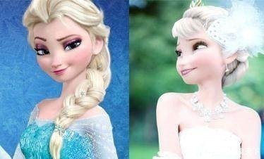 迪士尼公主|当迪士尼公主们穿上婚纱,花木兰变大妈艾莎还是最美的!