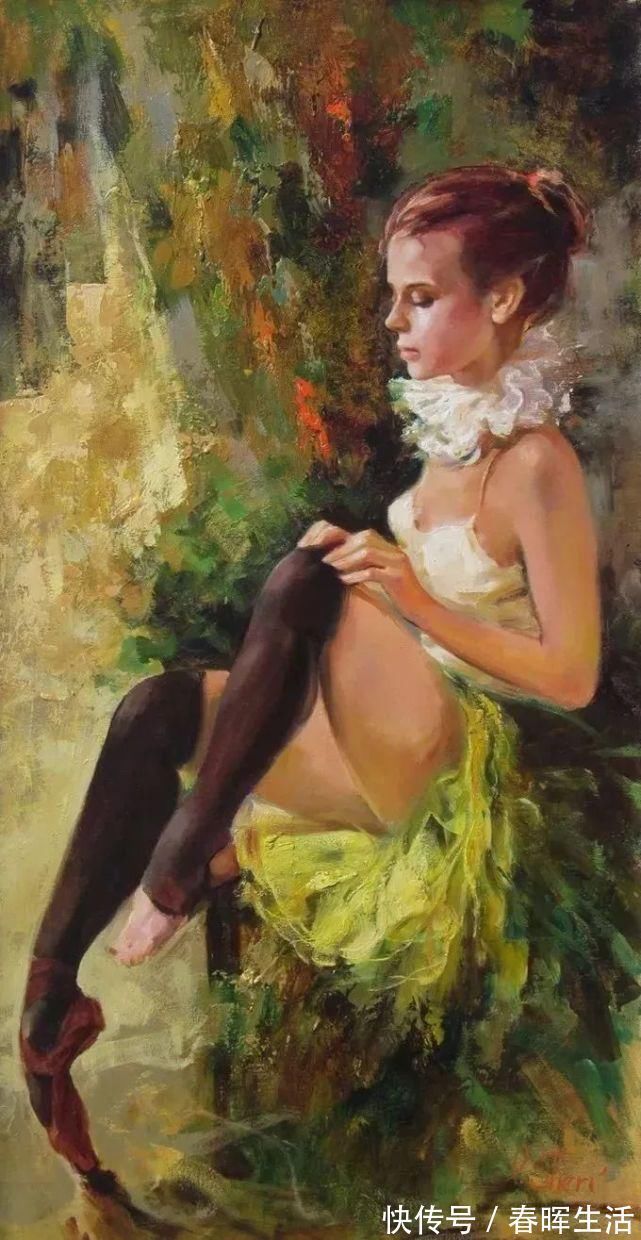irene@她的油画有一种惊艳脱俗的美,乌克兰天才女画家艾琳·谢里
