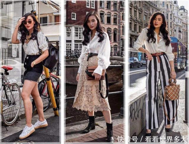 仅158的时尚博主教科书式穿搭,气场直逼170,别说小个子不好看