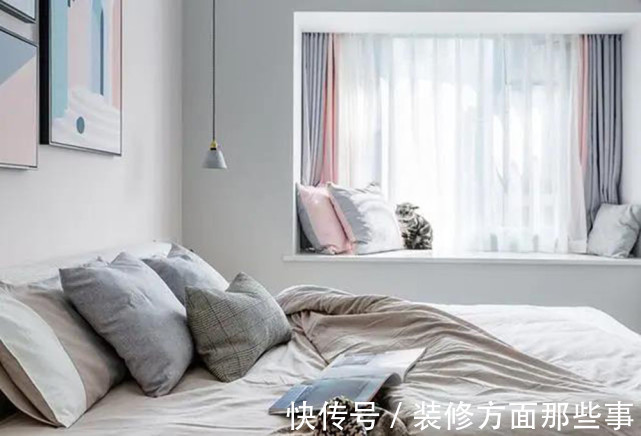 書房|94㎡低飽和度的莫蘭迪色系三居室,打造清新的浪漫