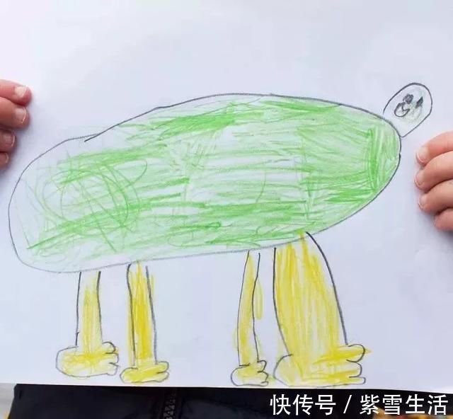 花式秀!儿子画成什么样,爸爸就能P成什么样子,花式秀父爱坐拥百万粉丝