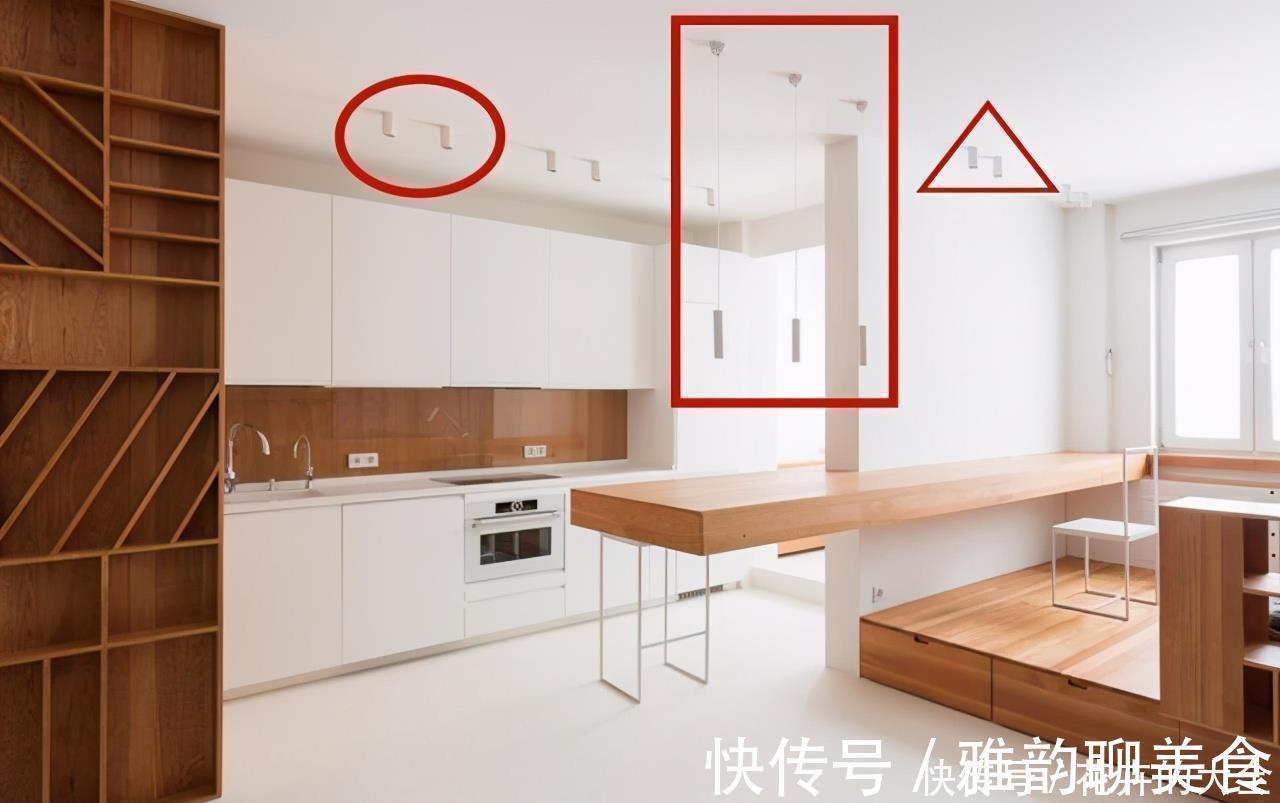 功能区|承重墙不能拆,那就直接绕墙体加圈木台面,瞬间多了个餐厅和书房