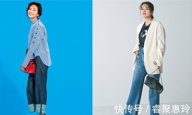 薄麻裤|初秋不要老穿薄麻裤,一条阔腿牛仔裤,让你避免寒酸且有型