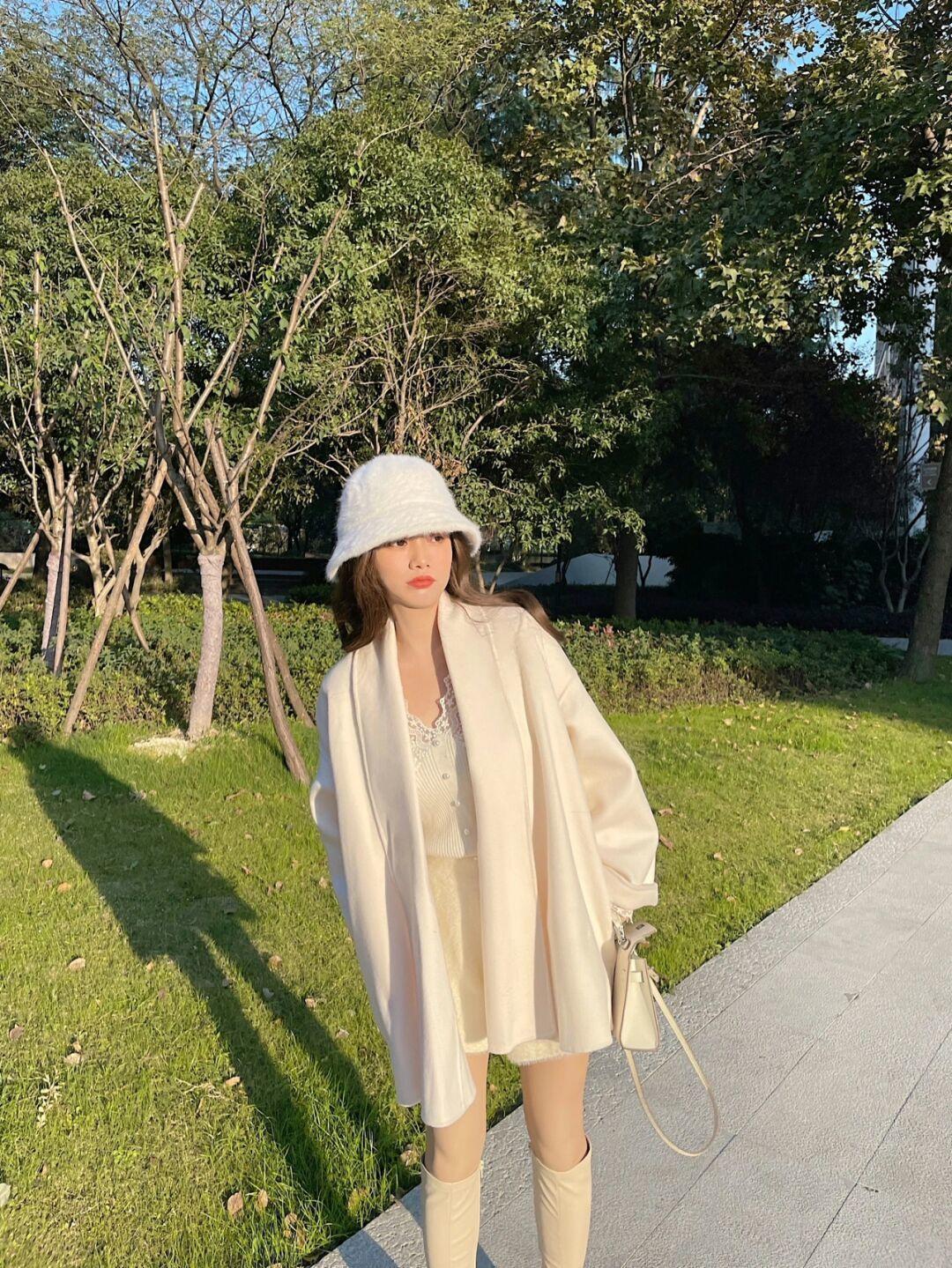 半身裙|没有高颜值、大长腿也别焦虑,试试“毛呢外套”,太适合普通大众