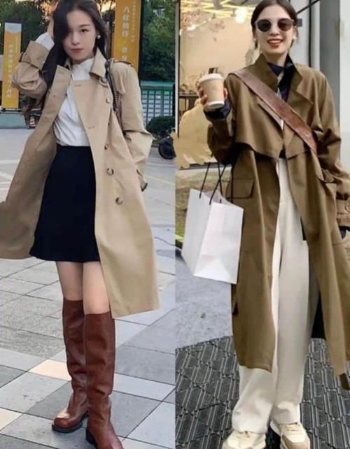 卡其色 女人不管多大,都要有一件“风衣”,百搭保暖,还很时尚