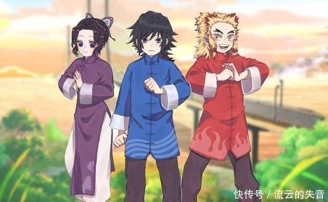 蛇柱|鬼灭之刃CP约会图,师兄紧张到僵硬,恋柱开启逛吃模式!