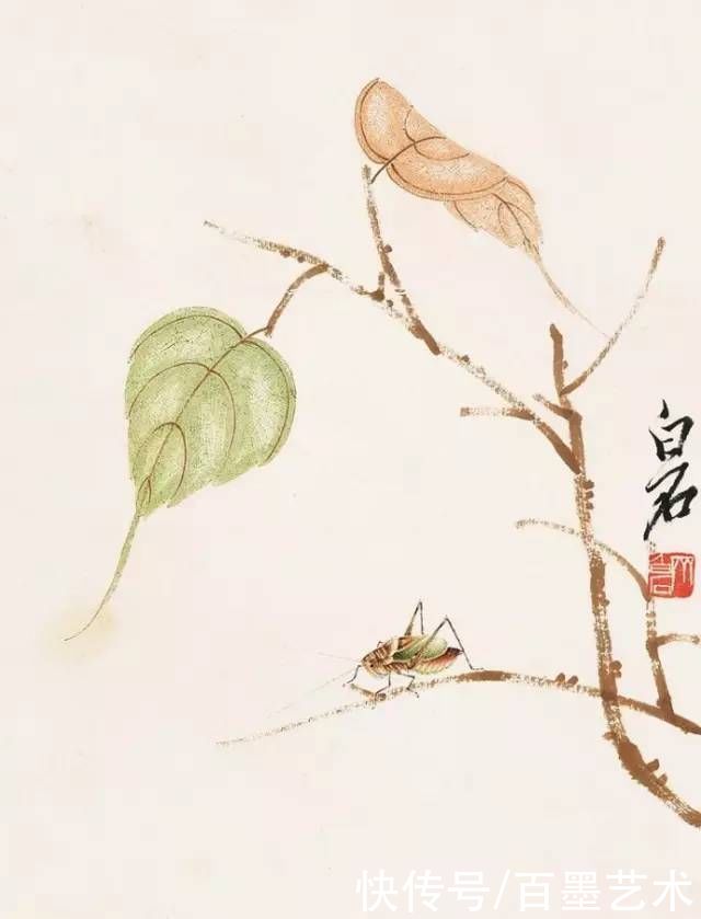 蝴蝶|齐白石草虫图200张，他把草虫画活了